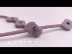 Regulowany ząbkowany smoczek dla niemowląt Produkty silikonowe Łańcuszek do smoczka