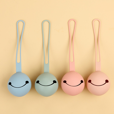 Formowanie w jednym 3D Design Silikonowe etui na smoczek Smiley Faced Łatwe do czyszczenia