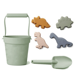 Ekologiczne wiadro z piaskiem silikonowym OEM Food Grade Silicon Beach Play Set dla dzieci