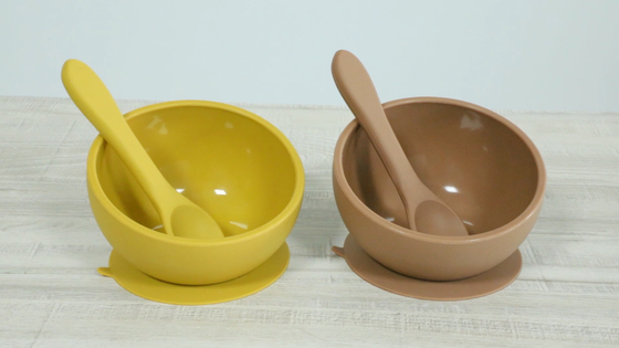 Baby Non Slip Food Grade Silikonowa miska do karmienia z odsysaniem stołu jadalnego