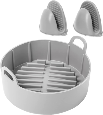 BPA Free Recyclable Dostosowanie Frytownica na powietrze Silikonowa patelnia Bezpieczna w sterylizatorze