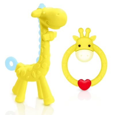 BPA Free Recyclable Cute Shape Silikonowy gryzak dla niemowląt Bezpieczny w zmywarce