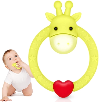 BPA Free Recyclable Cute Shape Silikonowy gryzak dla niemowląt Bezpieczny w zmywarce