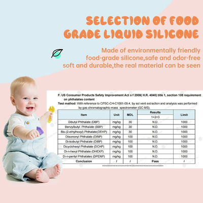 4 SZTUK Food Grade BPA Free Silicone Baby Molar gryzaki do żucia na 3-24 miesiące żywności