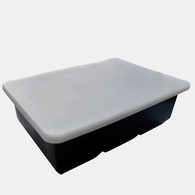 15 wnęk bez BPA 12 * 24 cm kwadratowa silikonowa taca na kostki lodu z pokrywką