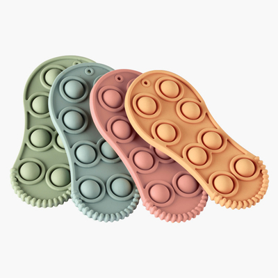 W kształcie buta dla dzieci Silikon Pop Fidget Toy Odprężający miękki gryzak dla niemowląt