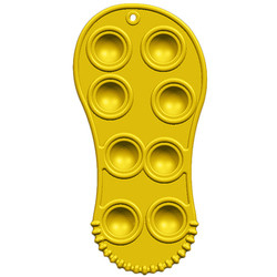 W kształcie buta dla dzieci Silikon Pop Fidget Toy Odprężający miękki gryzak dla niemowląt