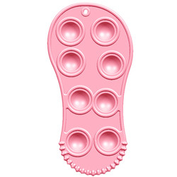 W kształcie buta dla dzieci Silikon Pop Fidget Toy Odprężający miękki gryzak dla niemowląt