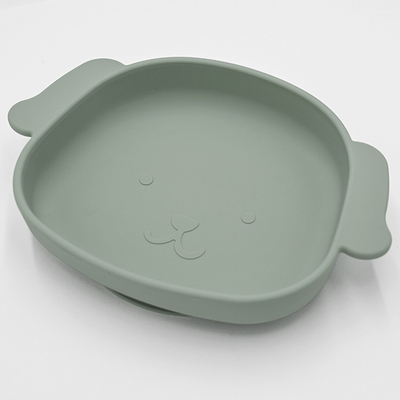 Niestandardowa silikonowa płytka do odsadzania w kształcie psa Płytka ssąca do krzesełka 21 * 15 * 3,5 cm