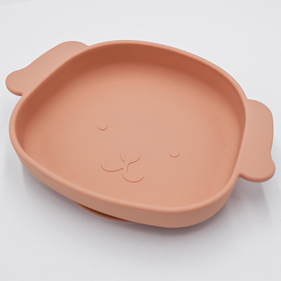 Niestandardowa silikonowa płytka do odsadzania w kształcie psa Płytka ssąca do krzesełka 21 * 15 * 3,5 cm