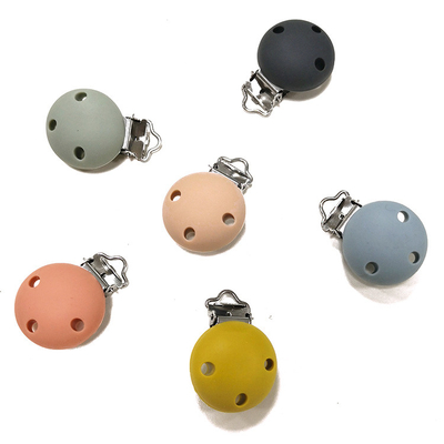 Soothie Metalowy silikonowy klips do smoczka Food Grade bez lateksu 3,5 * 3 * 1,5 cm