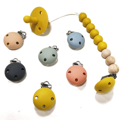 Soothie Metalowy silikonowy klips do smoczka Food Grade bez lateksu 3,5 * 3 * 1,5 cm