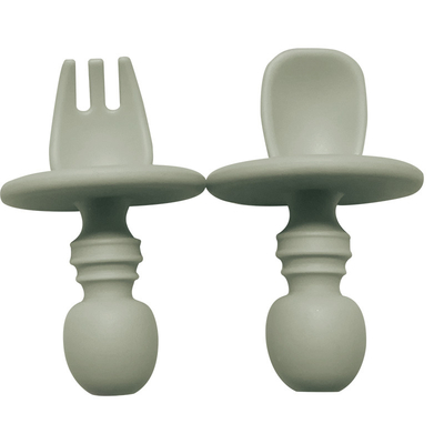 Easy Grab First Self Feed Silikonowe sztućce dla niemowląt Łyżka Łyżka ODM 8 * 5 * 2,5 cm