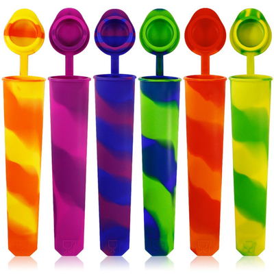 Anti Lost Lid Silikonowe Ice Pop Maker DIY Formy do Popsicle wielokrotnego użytku