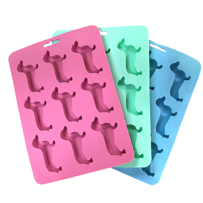 Zwierzęca silikonowa forma do lodu w kształcie psa taca na kostki lodu 22X16X1,5cm FDA