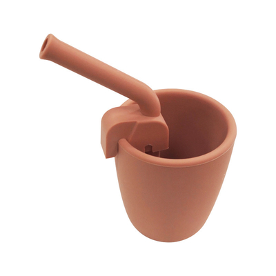 Toddler Baby silikonowy kubek słomkowy wielokrotnego użytku bez ftalanów BPA 8 * 6,5 * 6,5 cm