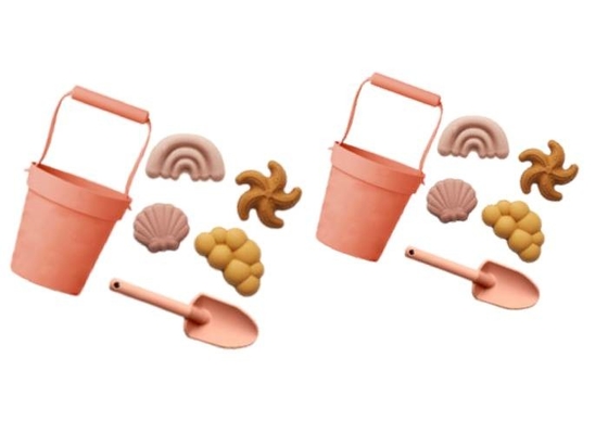 Letnia gra na świeżym powietrzu Silikonowy zestaw zabawek plażowych 500g Dostosowane logo dla dzieci