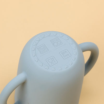 Odporny na zapach silikonowy kubek ze słomką Nieplastyczny Nietłukący BPA Free Z pokrywkami