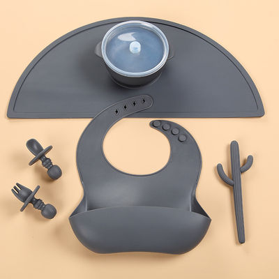 6 szt. Dopasowane kolorystycznie silikonowe zestawy do karmienia Można myć w zmywarce dla małych dzieci